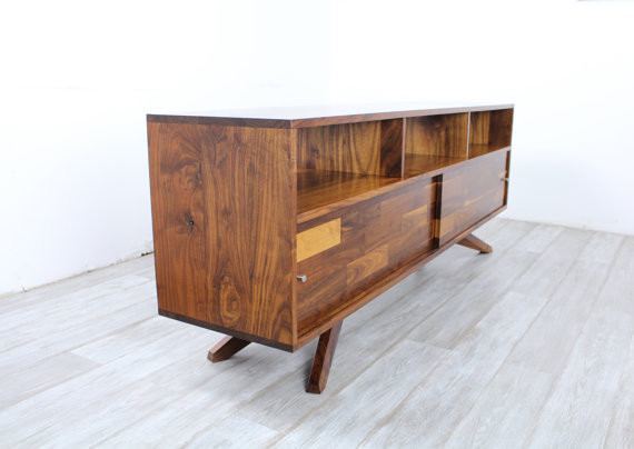 Divisadero Mid Century Media/Record Console Sideboard - JeremiahCollection - 2